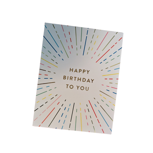Happy Birthday To You Greeting Card Front