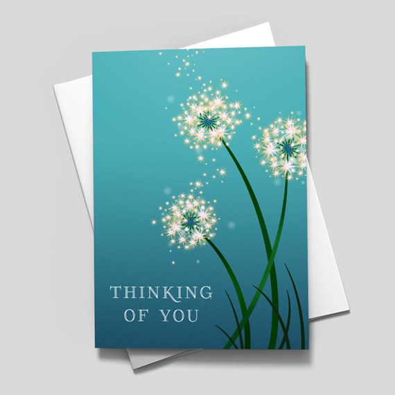 Thinking of you greeting card flower