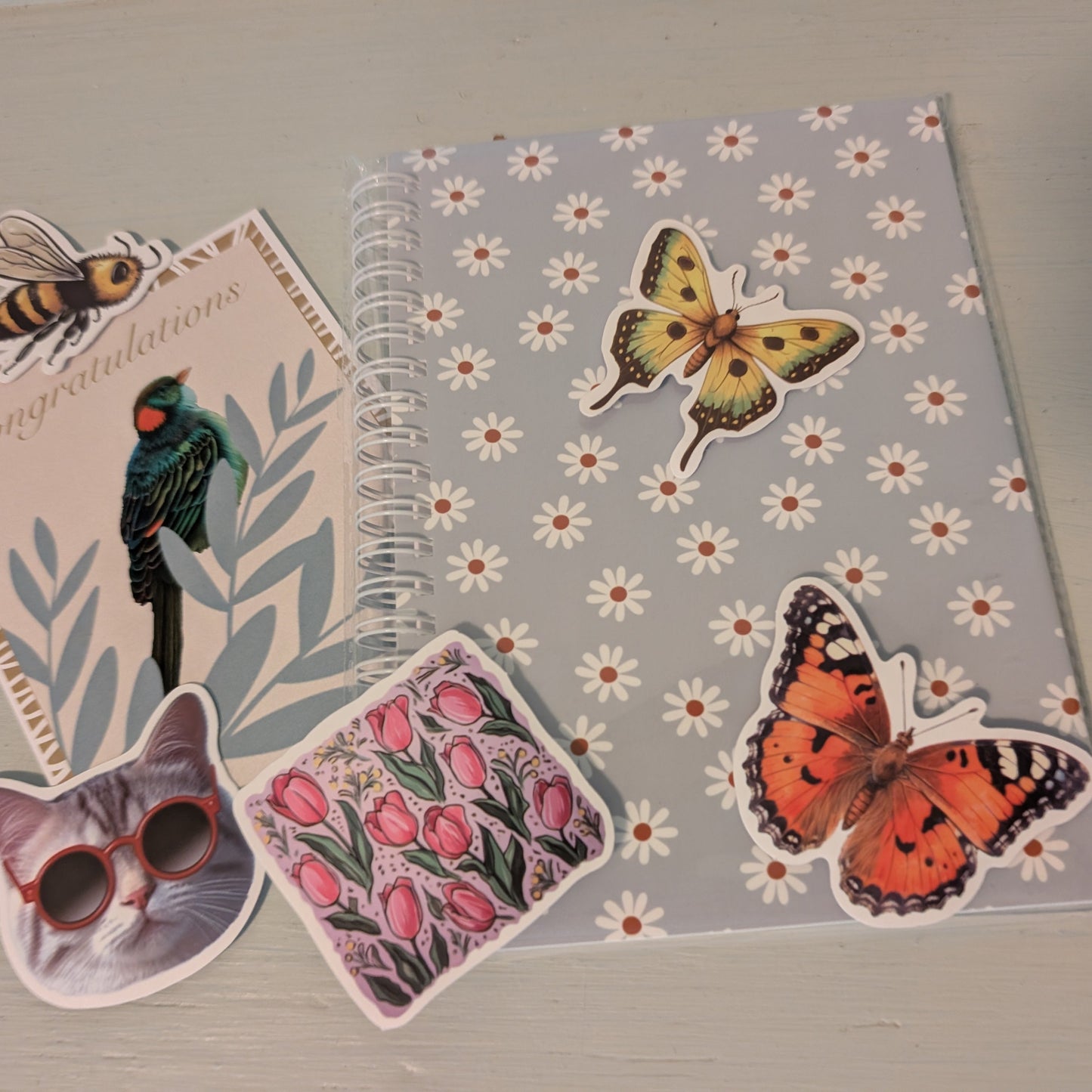 Reusable Floral Sticker Book with Stickers