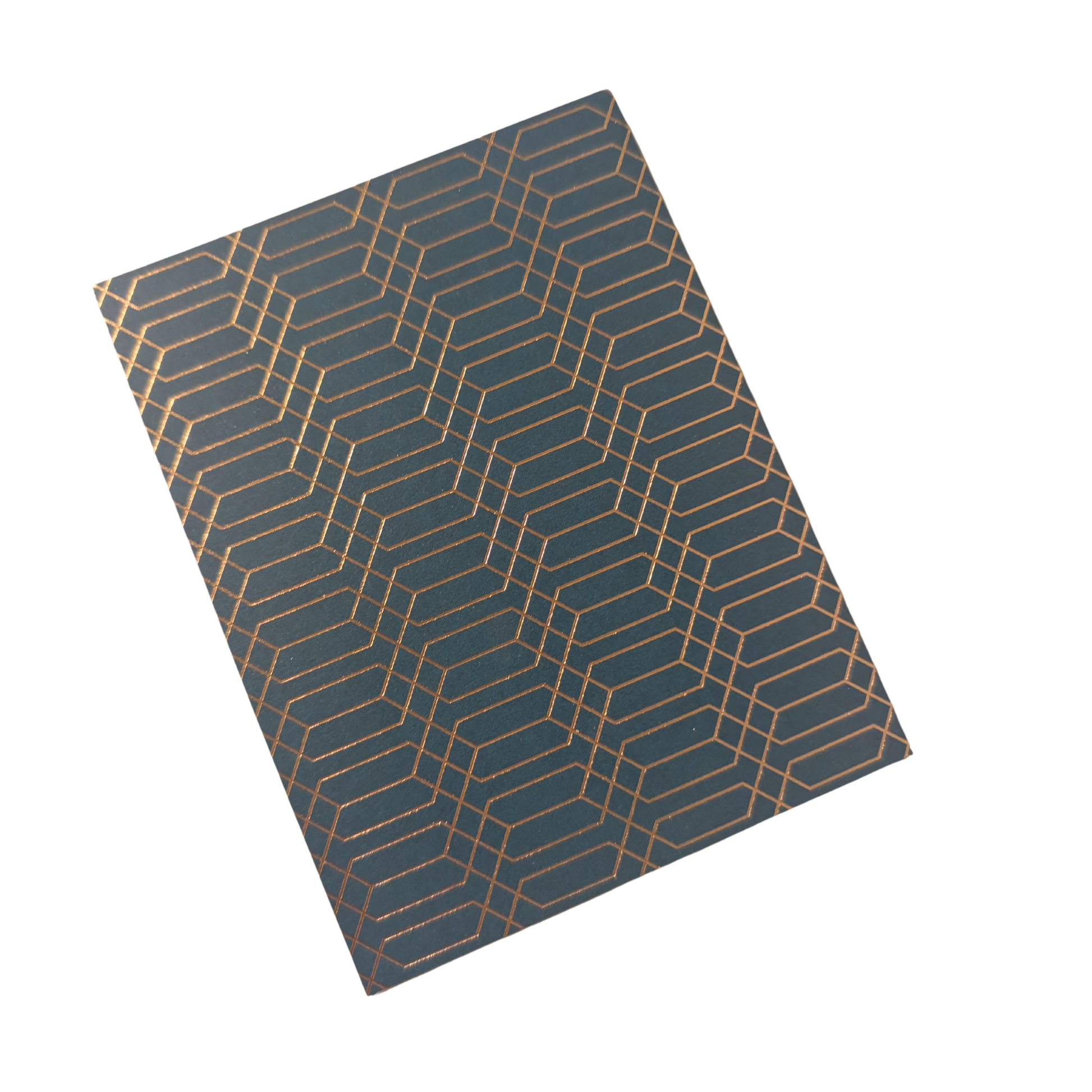 Teal Geometric Design card