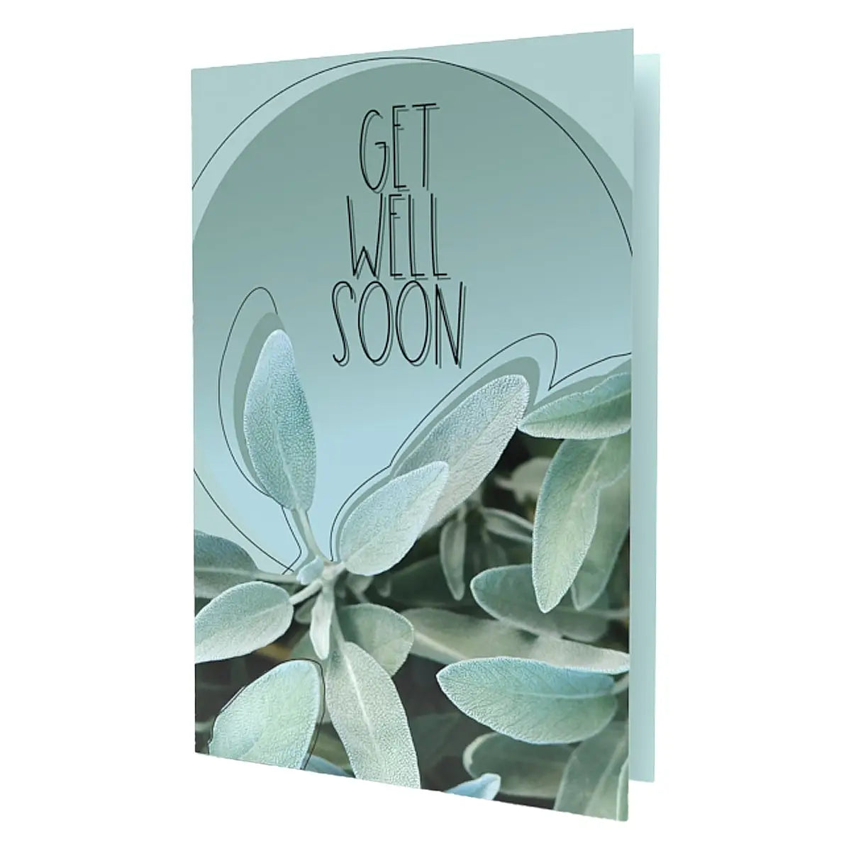 Get Well Soon Sage Greeting Card front