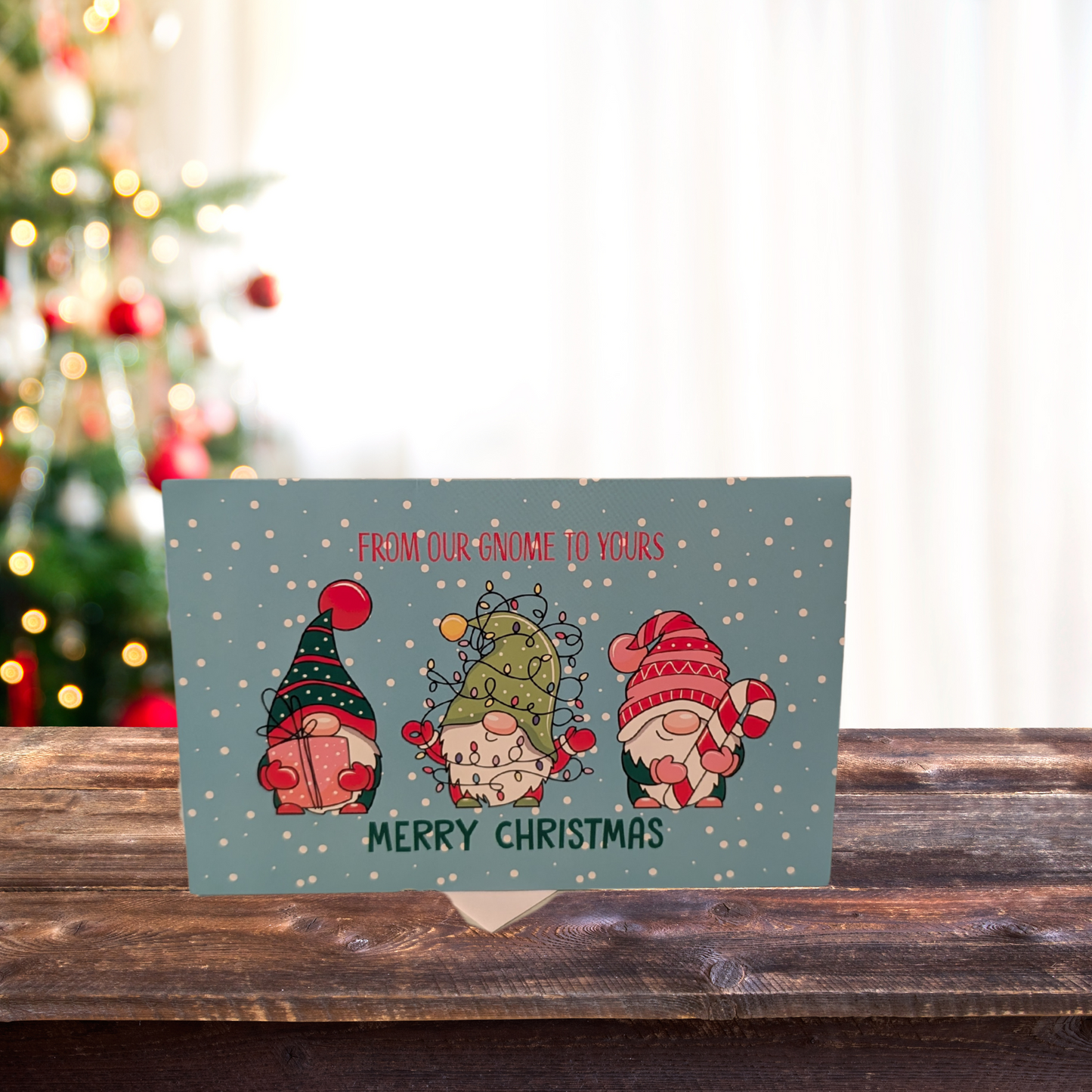 Gnome Christmas Greeting Card