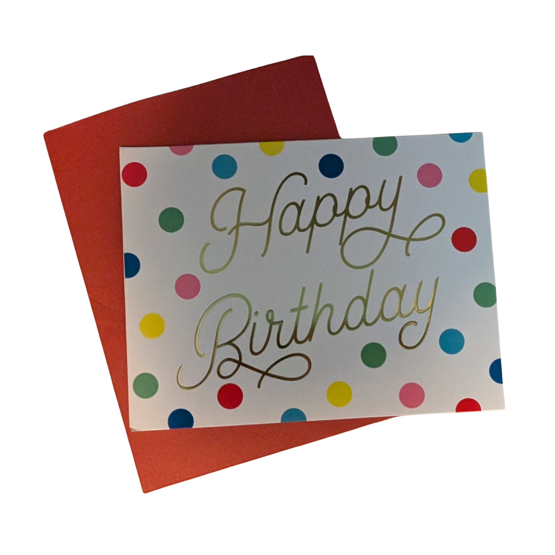 Happy Birthday Card with Polka Dots