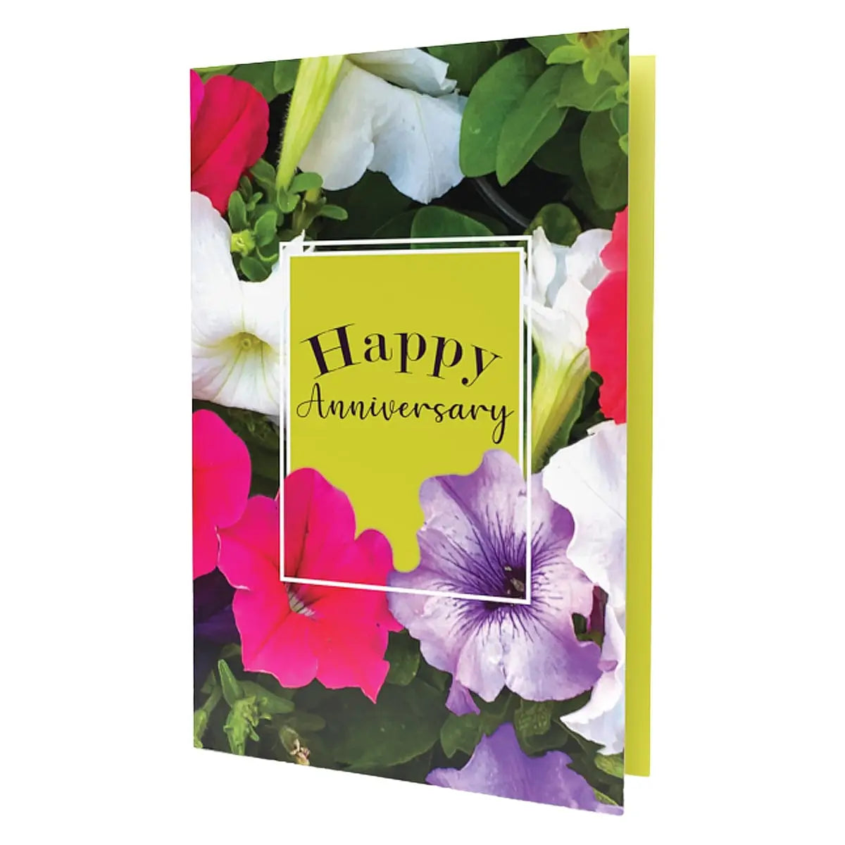 Happy Anniversary Petunia greeting card front