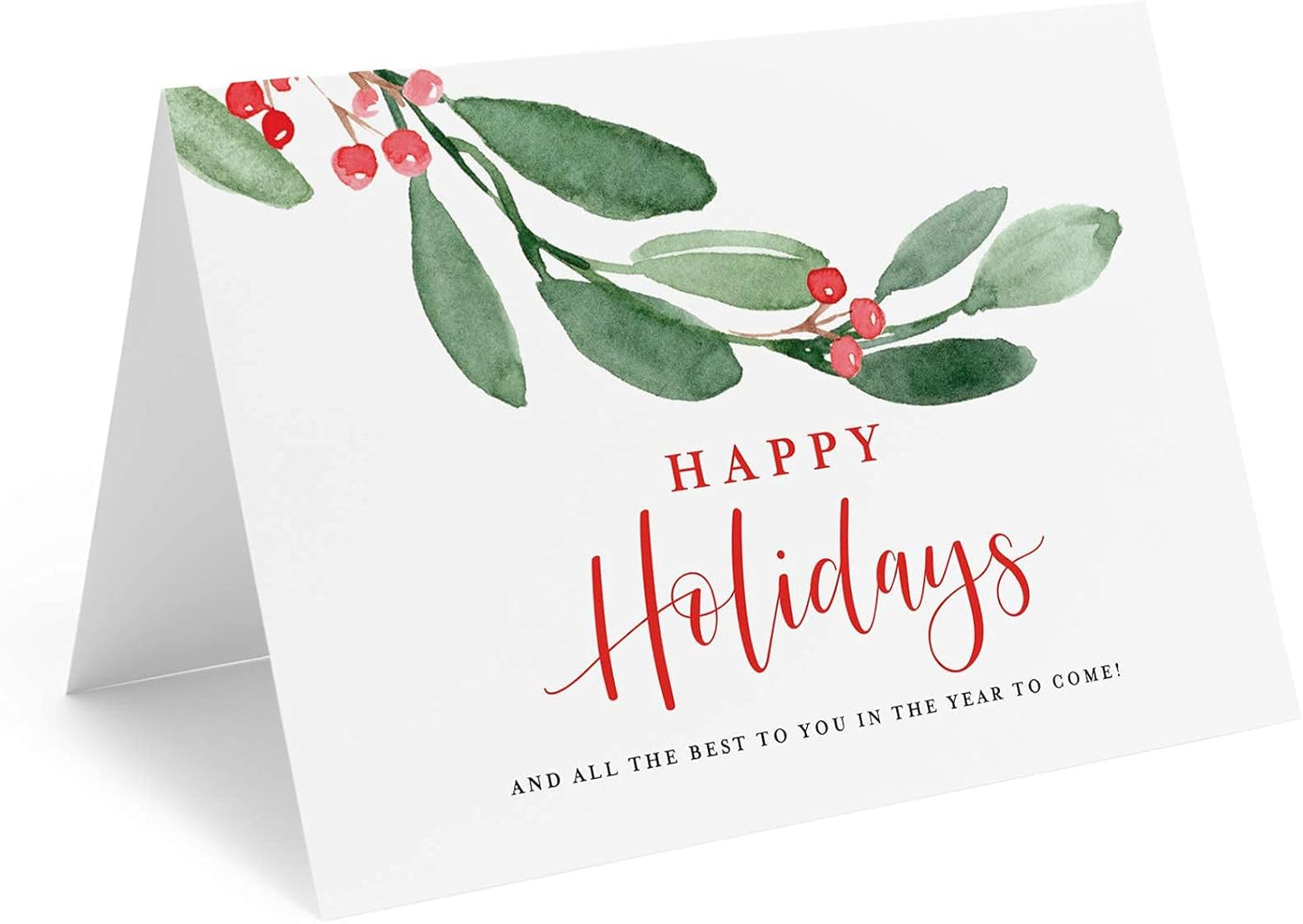 Happy Holidays Foliage Card