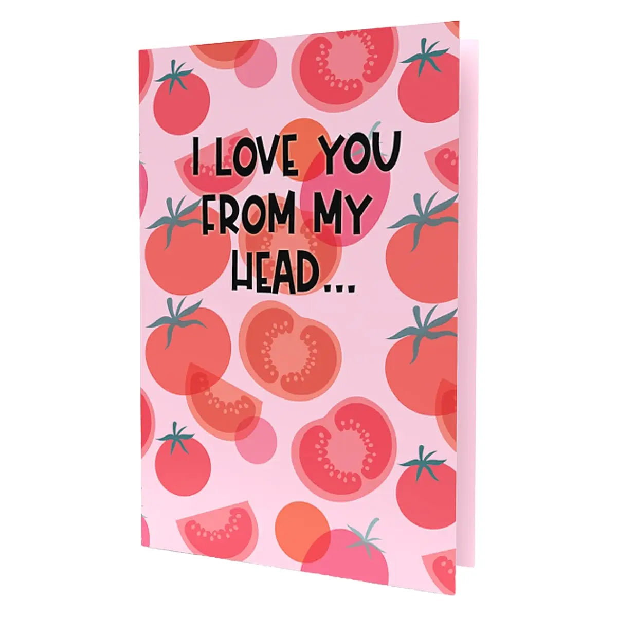 I love to ma toe greeting card front