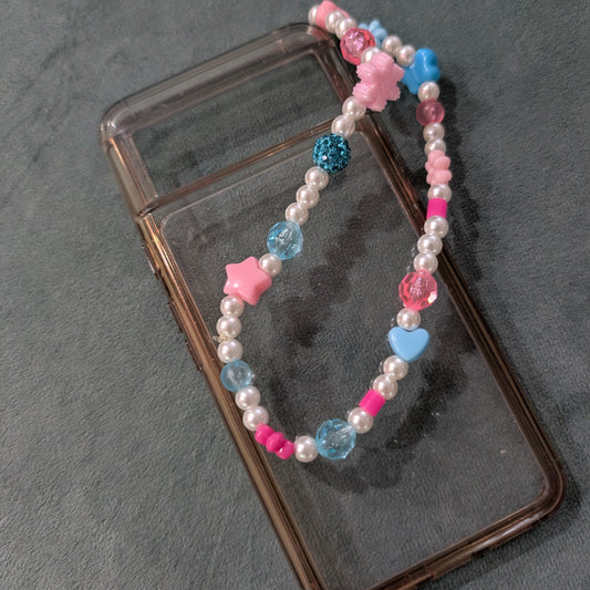 Phone charm on phone case