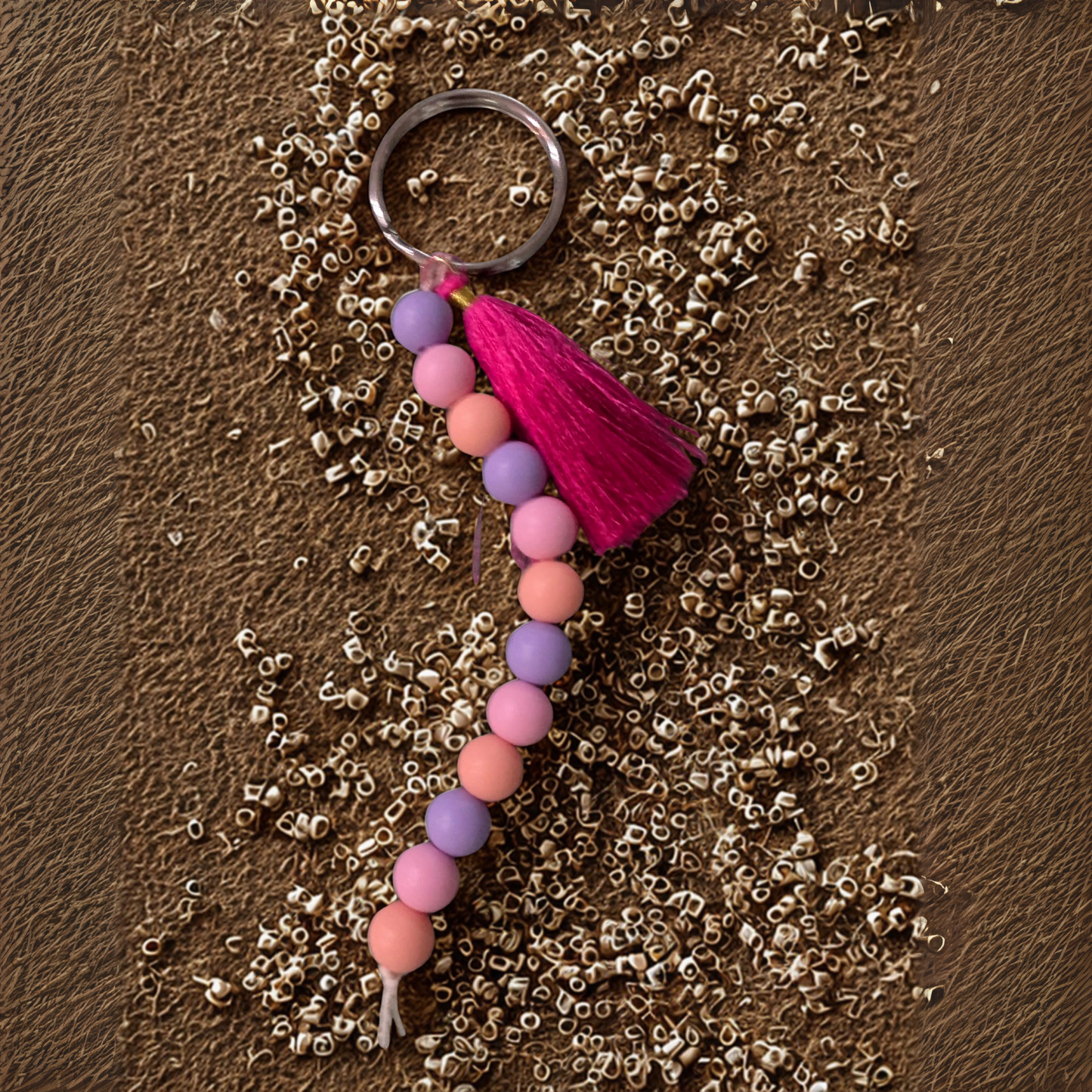 Beaded keychain