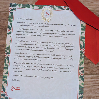 Christmas Letter from Santa
