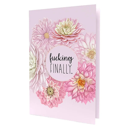 Finally Wedding Greeting Card front