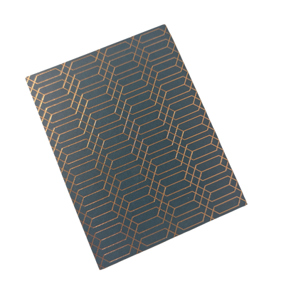 Teal Geometric Design card