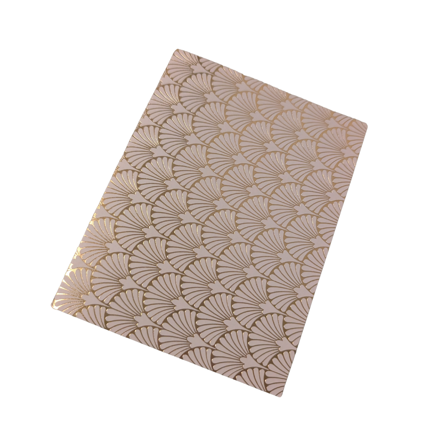 White Geometric Design card