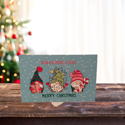 Gnome Christmas Greeting Card 