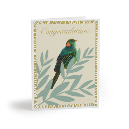 Congrats bird greeting card