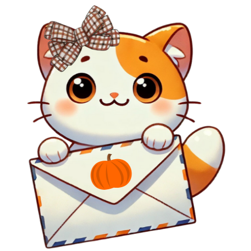 Petunia holding an envelope