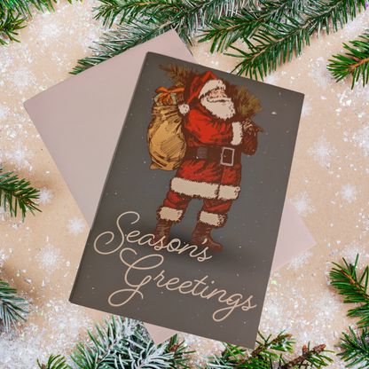 Santa Greeting Card Front